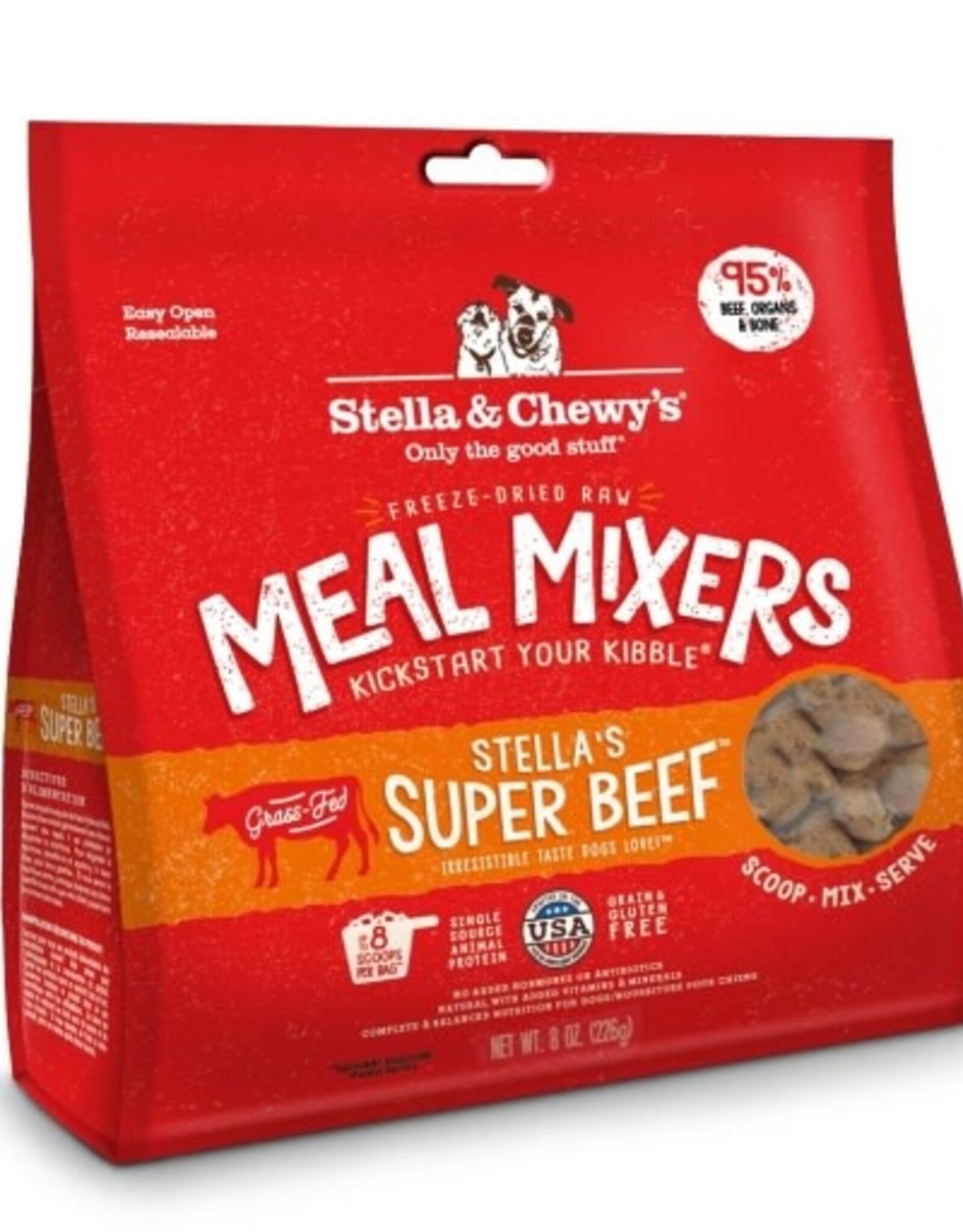 Stella & Chewy's STELLA & CHEWY'S FREEZE-DRIED SUPER BEEF MEAL MIXERS 9OZ