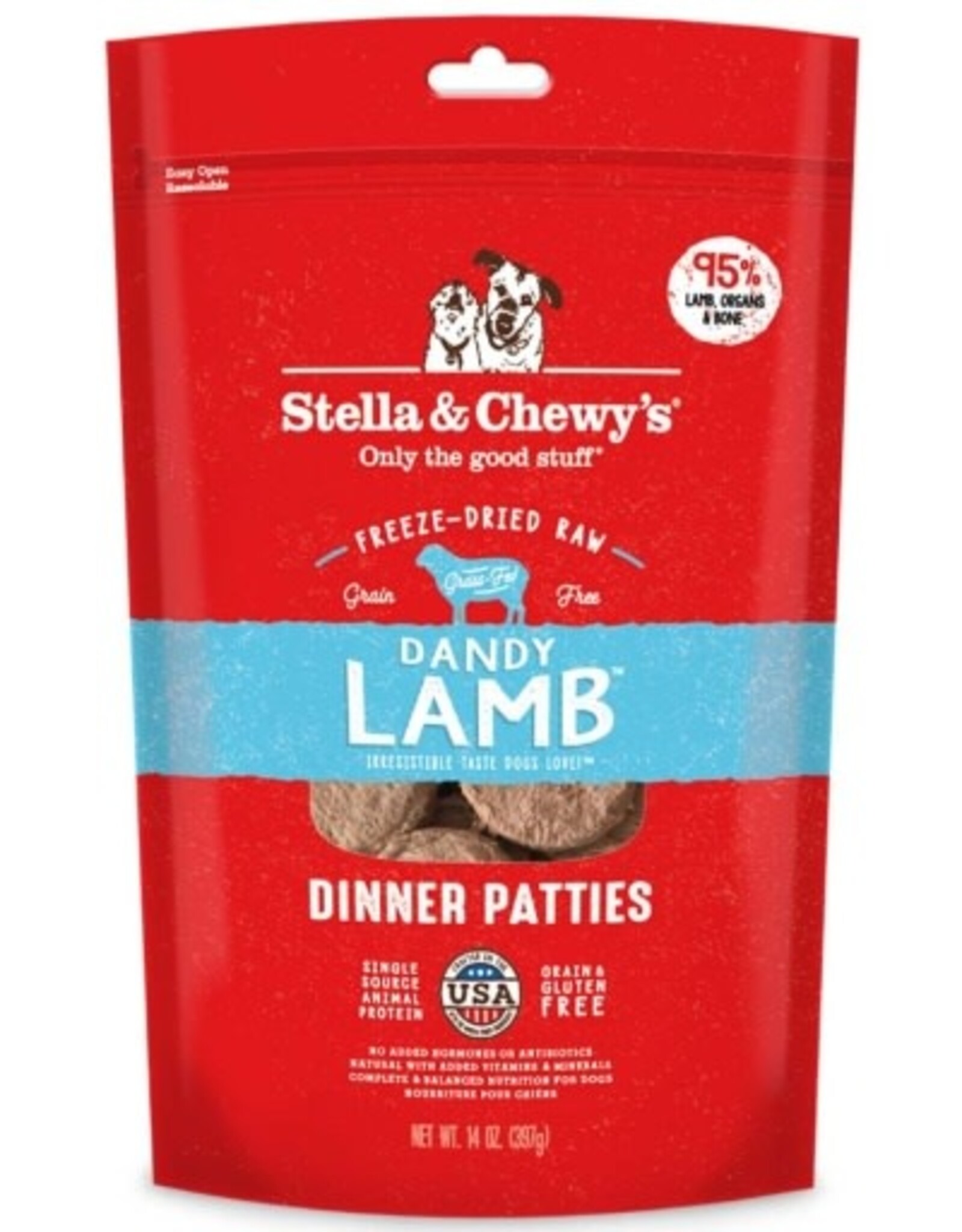 Stella & Chewy's STELLA & CHEWY'S DANDY LAMB FREEZE DRIED PATTIES 15OZ