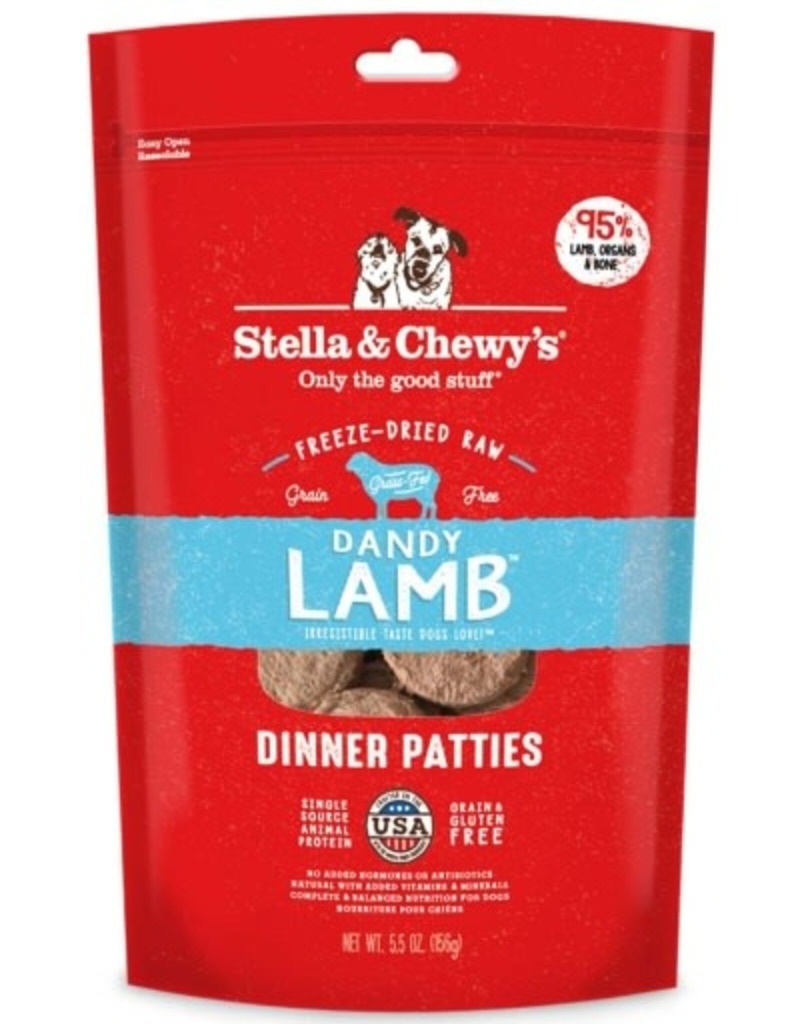 Stella & Chewy's STELLA & CHEWY'S DANDY LAMB FREEZE DRIED PATTIES  5.5OZ