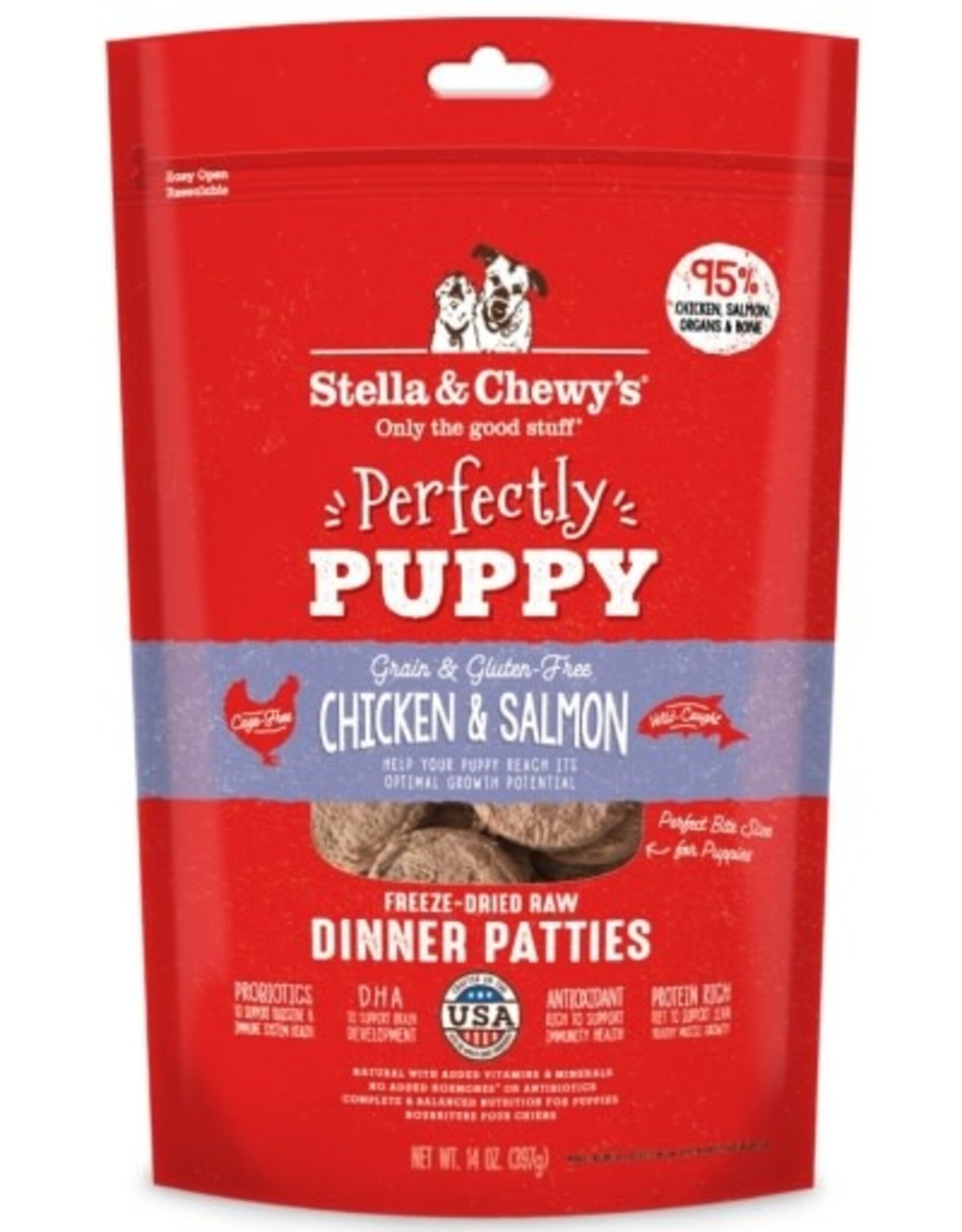 Stella & Chewy's STELLA & CHEWY'S FREEZE-DRIED PUPPY CHICKEN & SALMON 14OZ