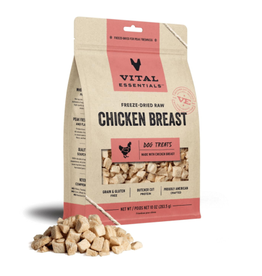 VITAL ESSENTIALS Vital Essentials Freeze Dried Chicken Breast Dog Treats 10 oz