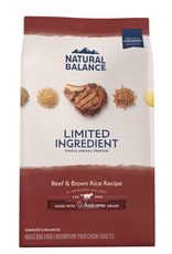 Natural Balance NATURAL BALANCE DOG LID BEEF & BROWN RICE 24 LBS