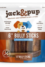 Jack & Pup Jack & Pup Bully Stick Dog Treats, 6-in, 1-lb Bag