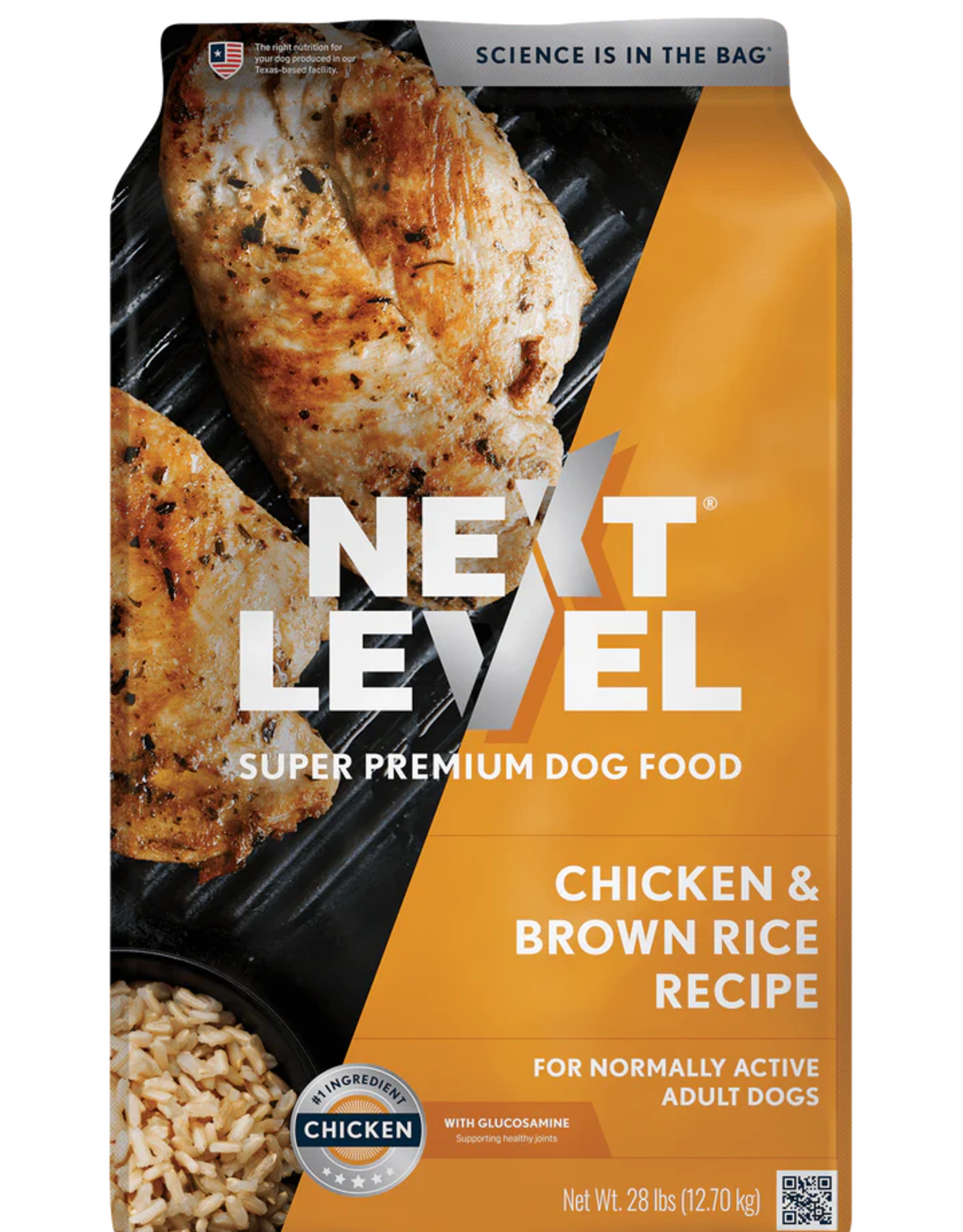 Next Level NEXT LEVEL DOG CHICKEN & BROWN RICE 4 LB