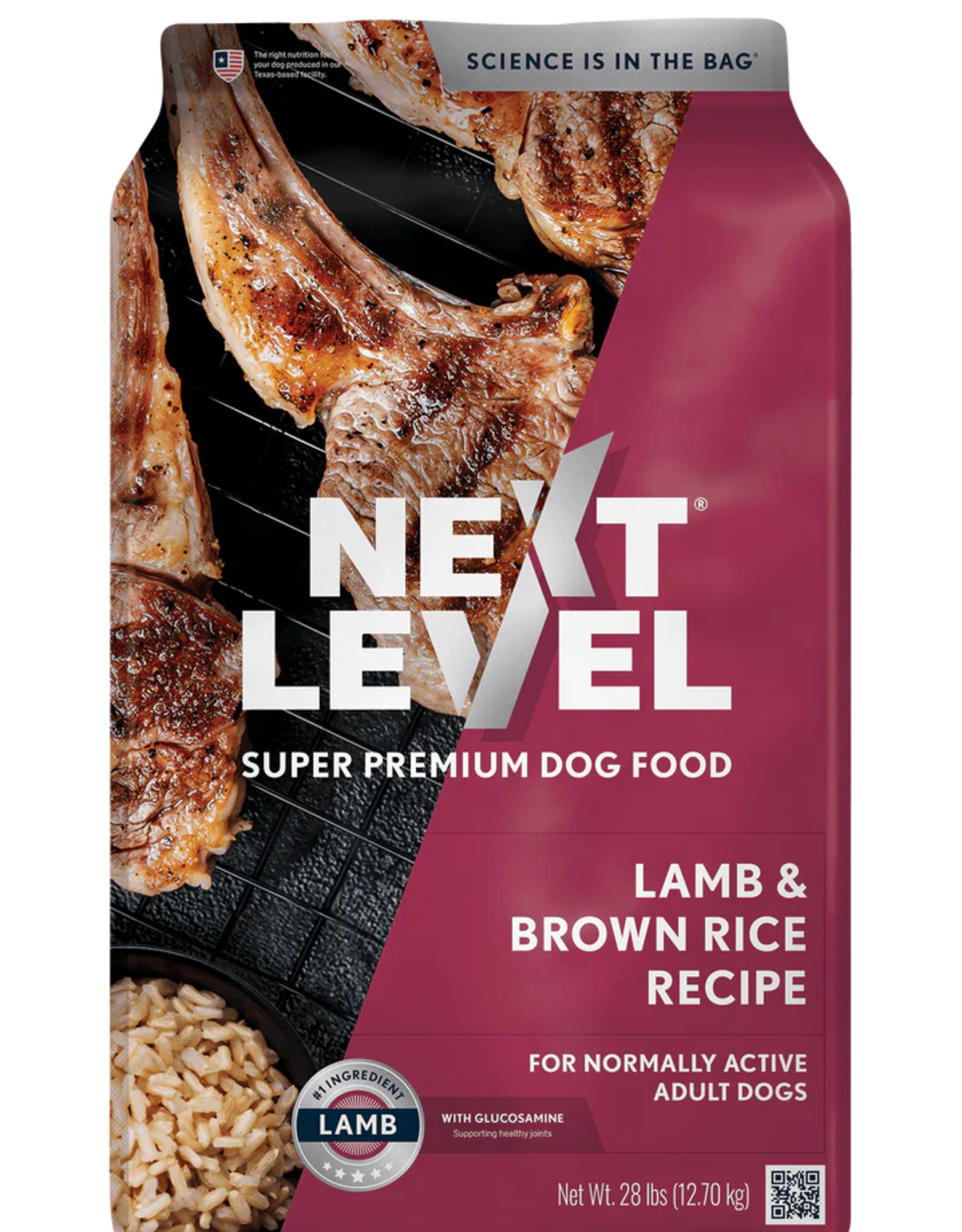 Next Level NEXT LEVEL DOG LAMB & BROWN RICE 4 LB