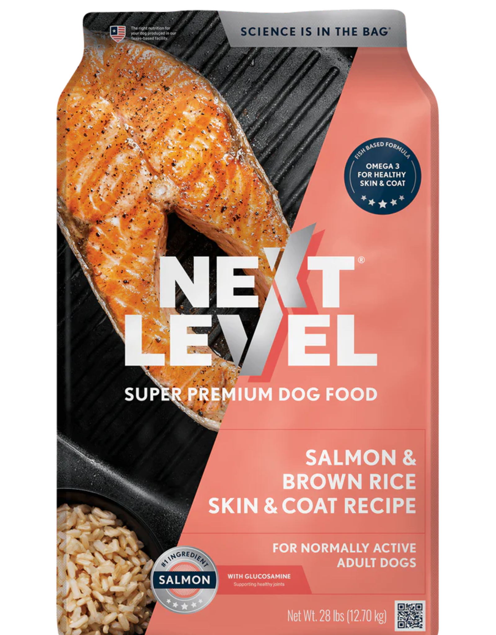 Next Level NEXT LEVEL DOG SALMON & BROWN RICE 28 LB