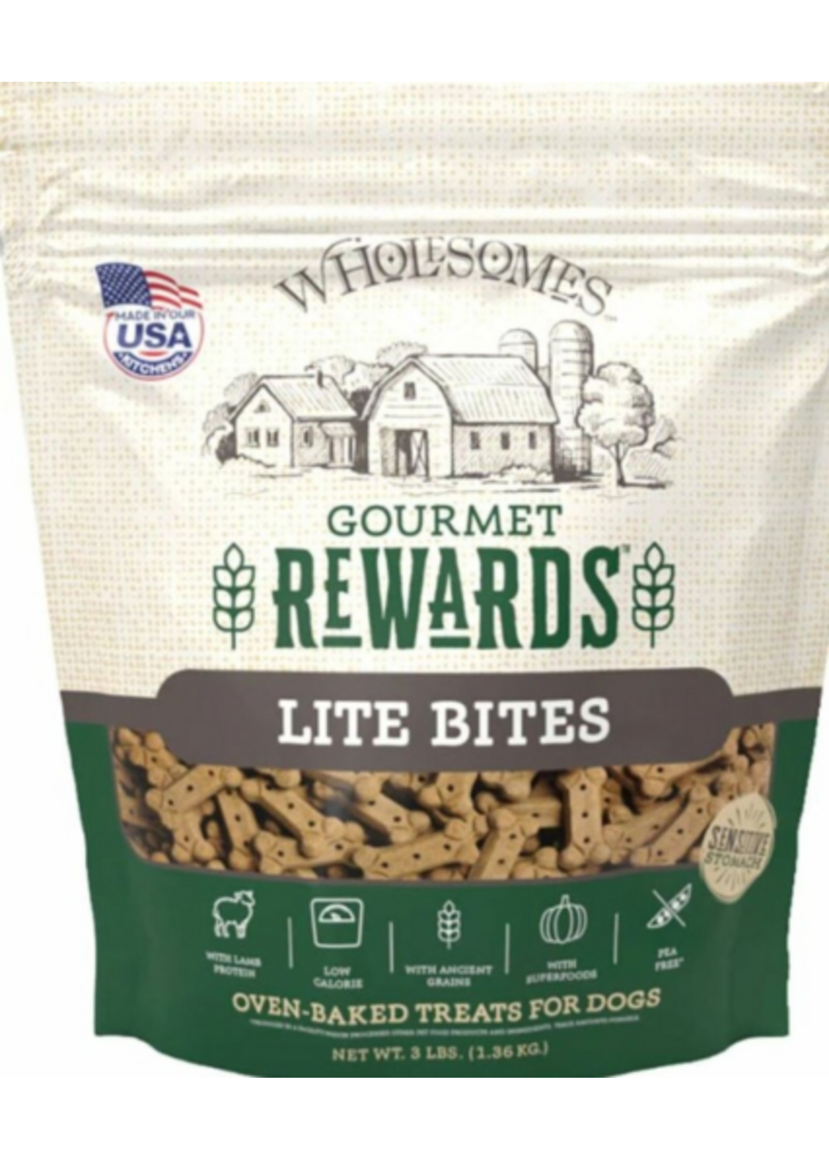 Sportmix Wholesomes Rewards Gourmet Biscuits Lite Lamb - 3 lb