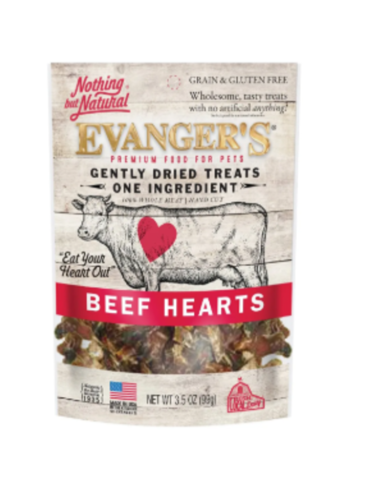 EVANGER'S Evanger's Gently Dried Beef Heart Treats 3.5 oz