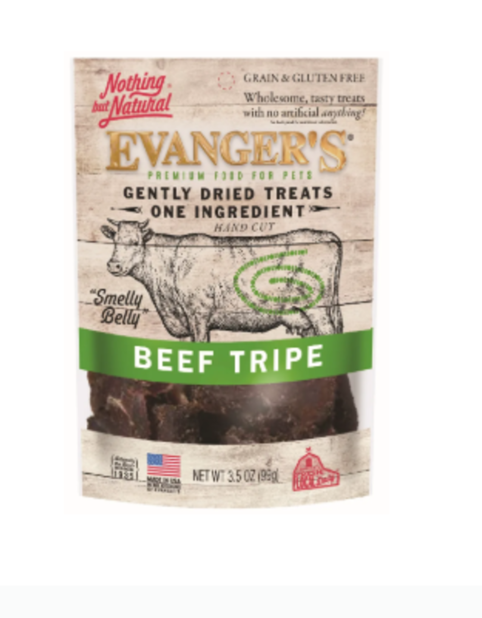 EVANGER'S Evanger's Gently Dried Beef Tripe Treats 3.5 oz