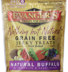 EVANGER'S Evanger's Nothing But Natural Buffalo Jerky Treats 4.5 OZ