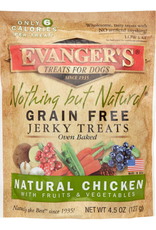 EVANGER'S Evanger's Nothing But Natural Chicken Jerky Treats 4.5 OZ
