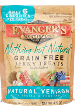 EVANGER'S Evanger's Nothing But Natural Venison Jerky Treats 4.5 OZ