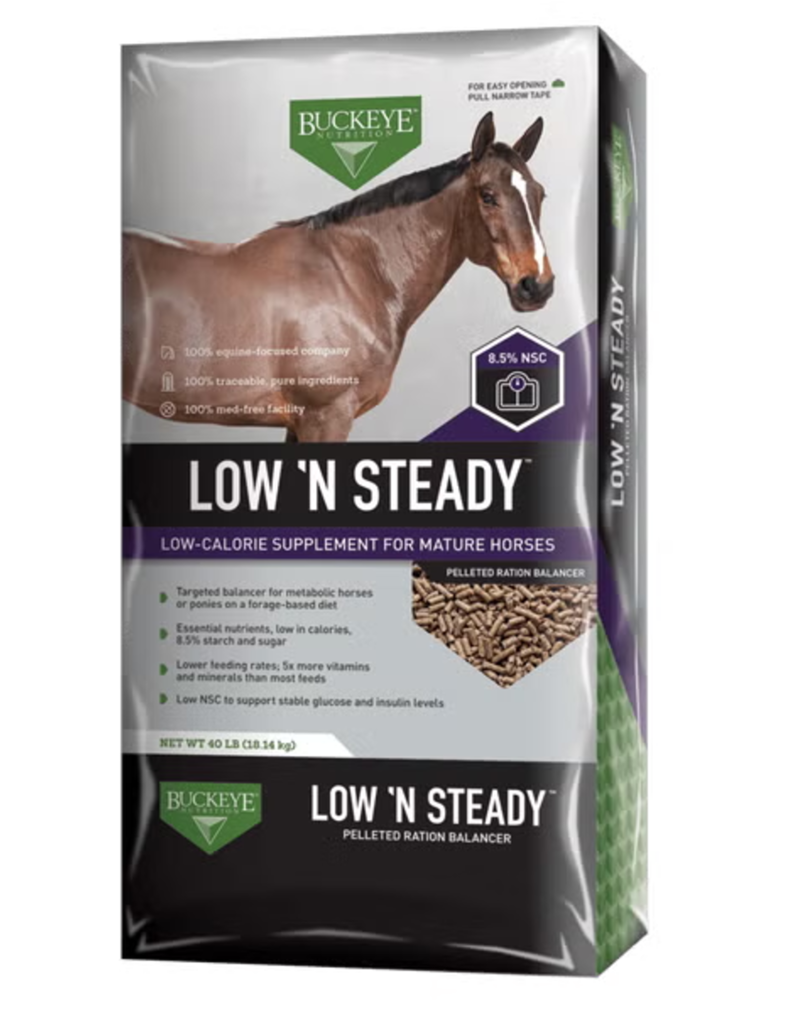 BUCKEYE Buckeye Low 'N Steady Ration Balancer 40 lbs