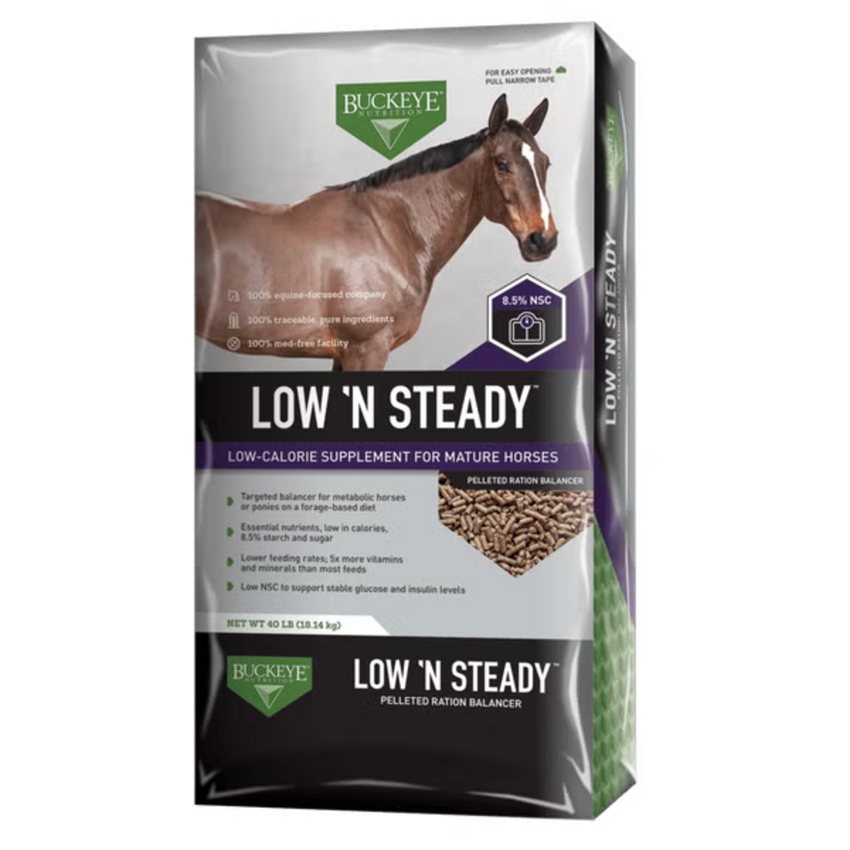 Buckeye Buckeye Low 'N Steady Ration Balancer - 40 lb