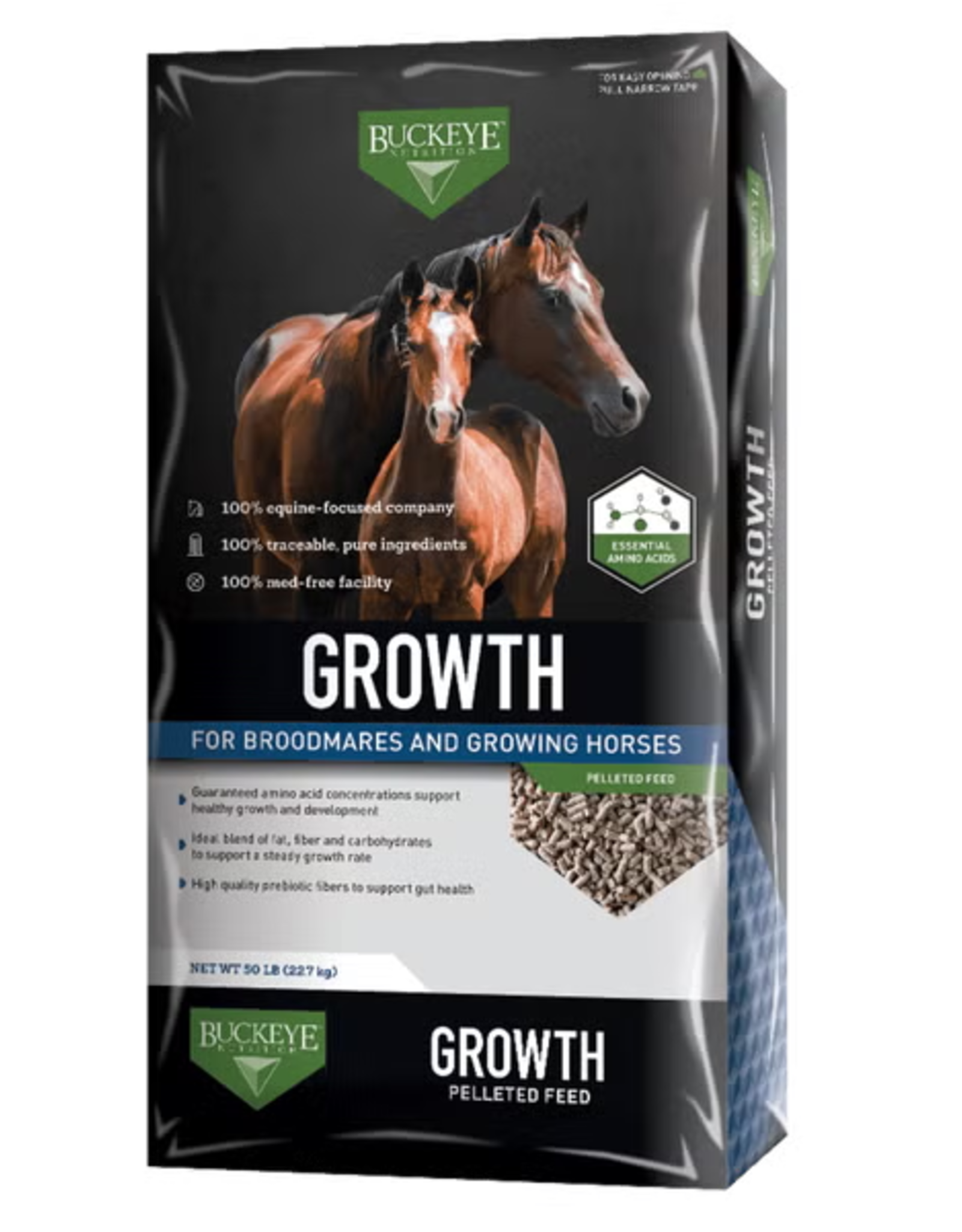 Buckeye Buckeye Growth Pelleted Horse Feed - 50 lb