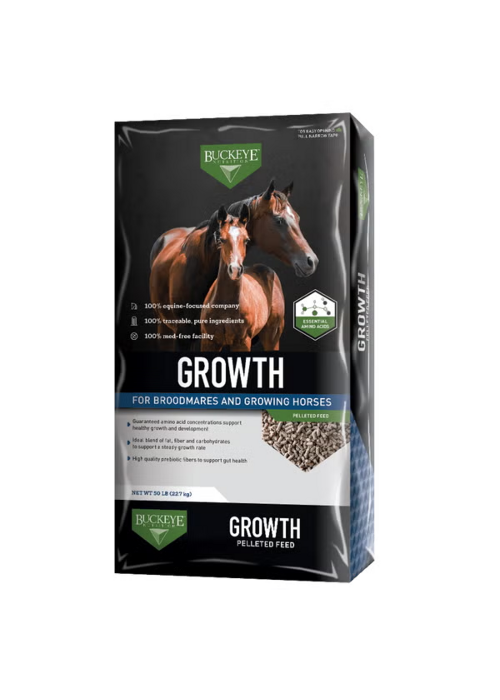 Buckeye Buckeye Growth Pelleted Horse Feed - 50 lb
