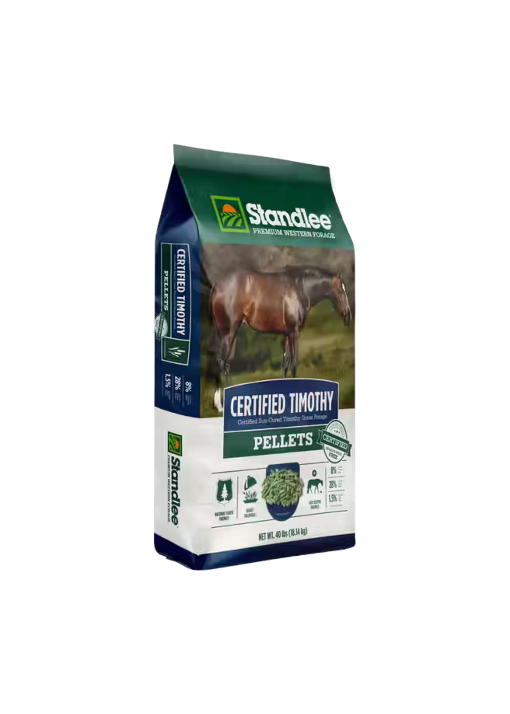 Standlee Standlee Certified Timothy Grass Pellets - 40 lb