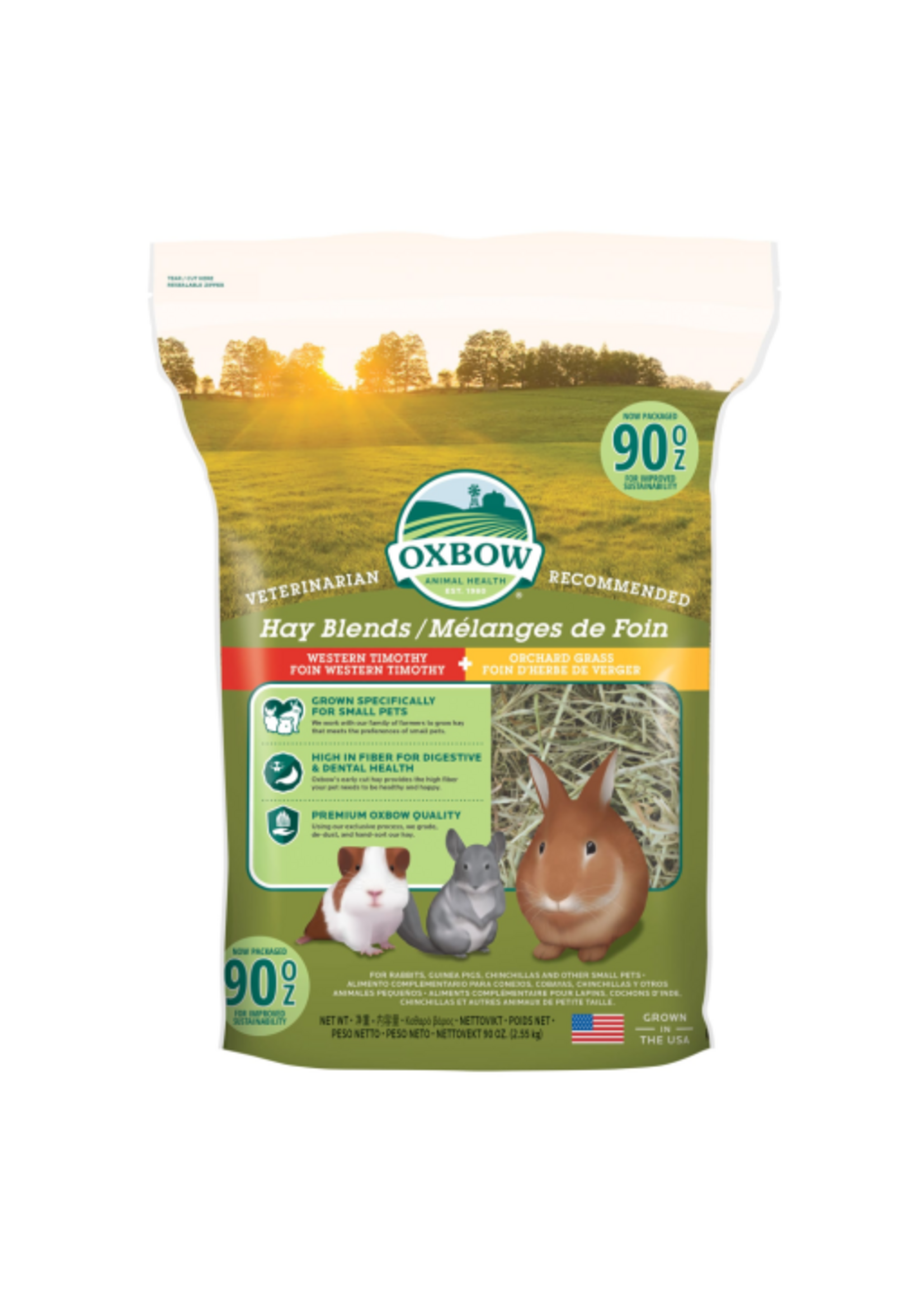 Oxbow Oxbow Hay Blends - Western Timothy & Orchard - 90 oz.