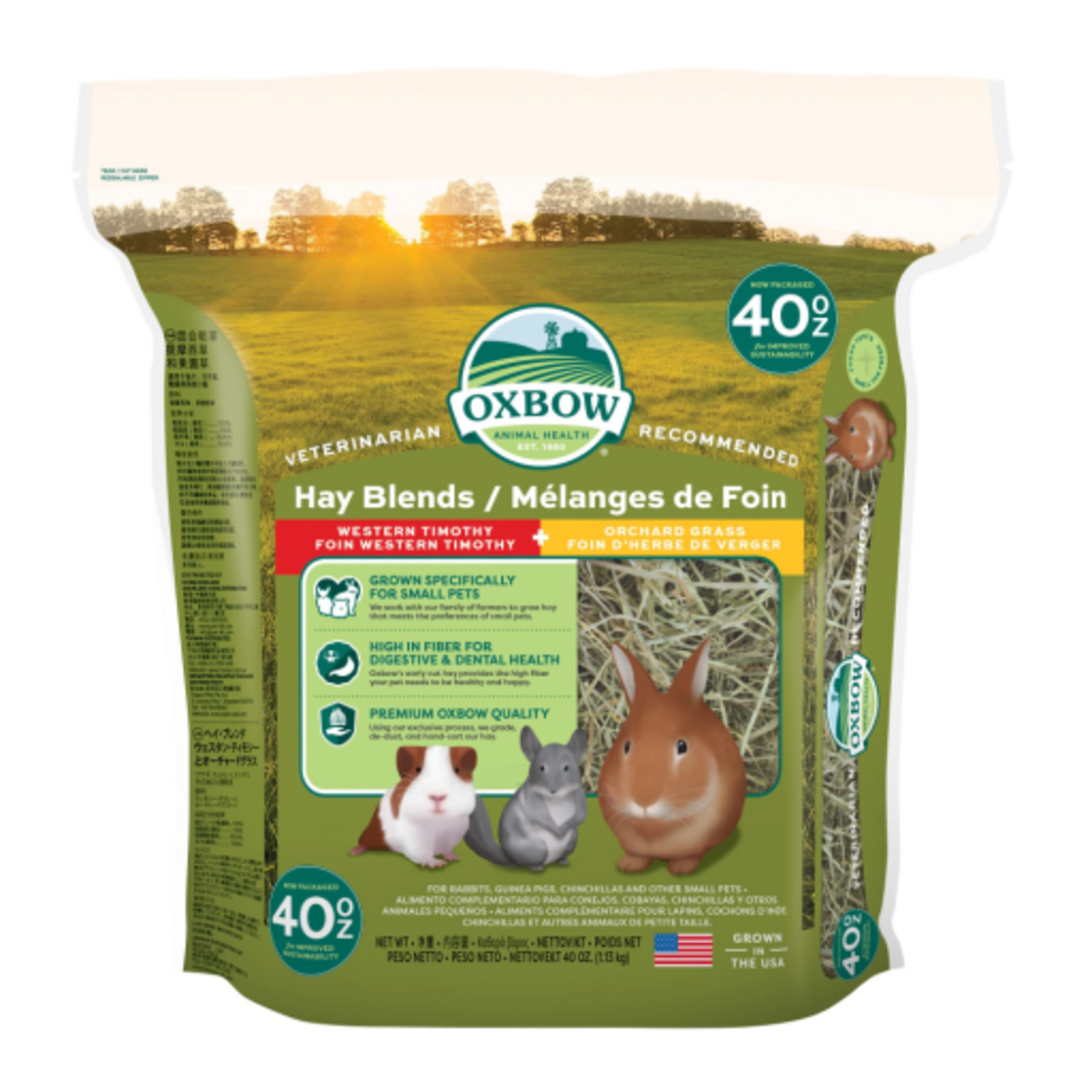 Oxbow Oxbow Hay Blends - Western Timothy & Orchard - 40 oz.