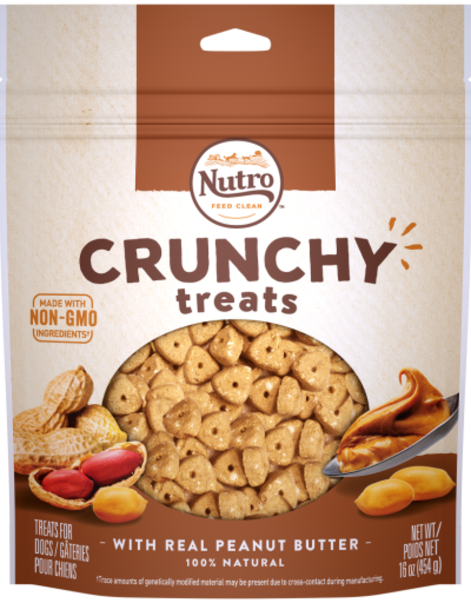 Nutro Nutro Crunchy Dog Treats Peanut Butter 16 Oz.