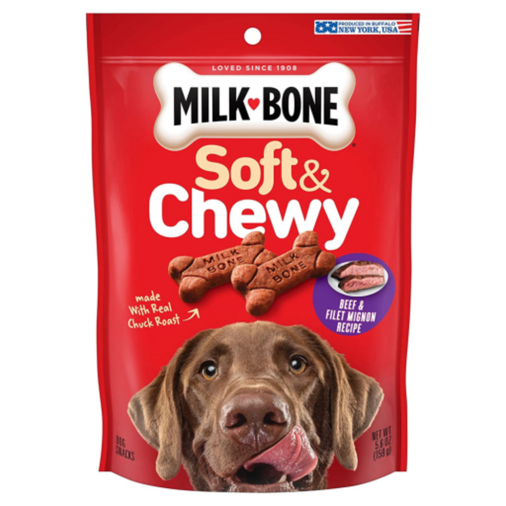 Milk-Bone Milk-Bone Soft & Chewy Beef & Filet Mignon Dog Treats - 5.6 oz