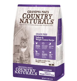 Grandma Mae's Grandma Mae's Country Naturals Grain Free Weight Control/Hairball Dry Cat Food - 12 lb