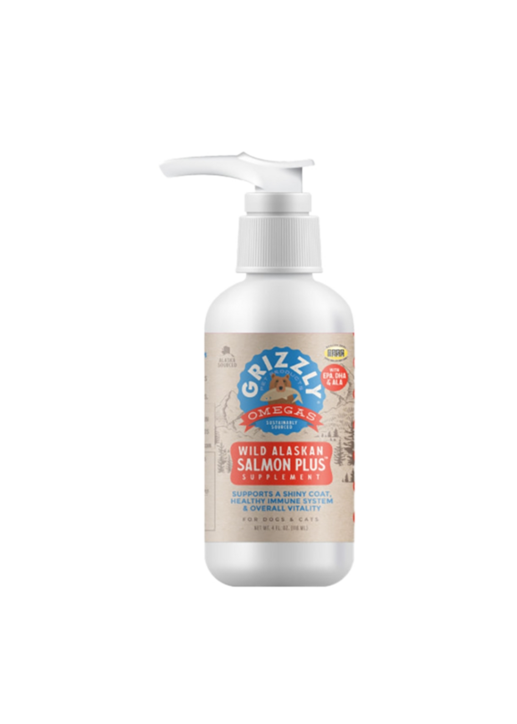 Grizzly Pet Products GRIZZLY SALMON OIL 4OZ