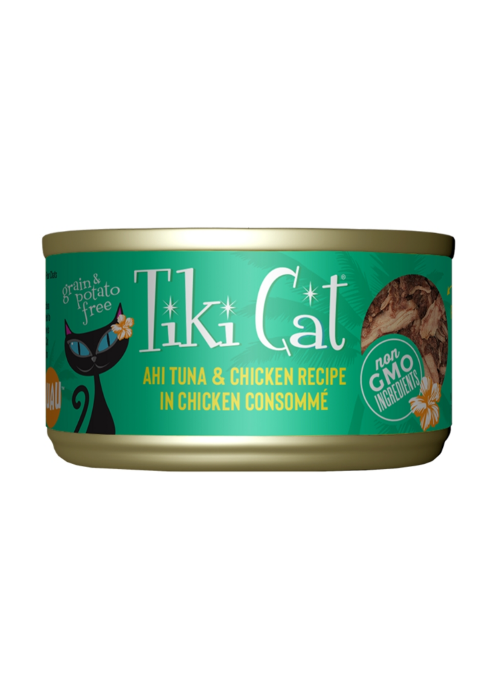 Tiki Cat Tiki Cat Hookena Luau Ahi Tuna & Chicken Wet Cat Food 2.8 oz. Cans Case of 12