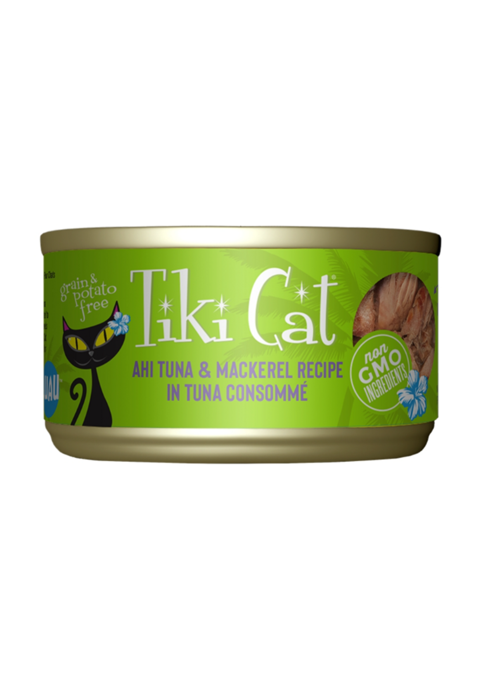 Tiki Cat Tiki Cat Papeekeo Luau Tuna & Mackerel Wet Cat Food 2.8 Oz. Cans Case of 12