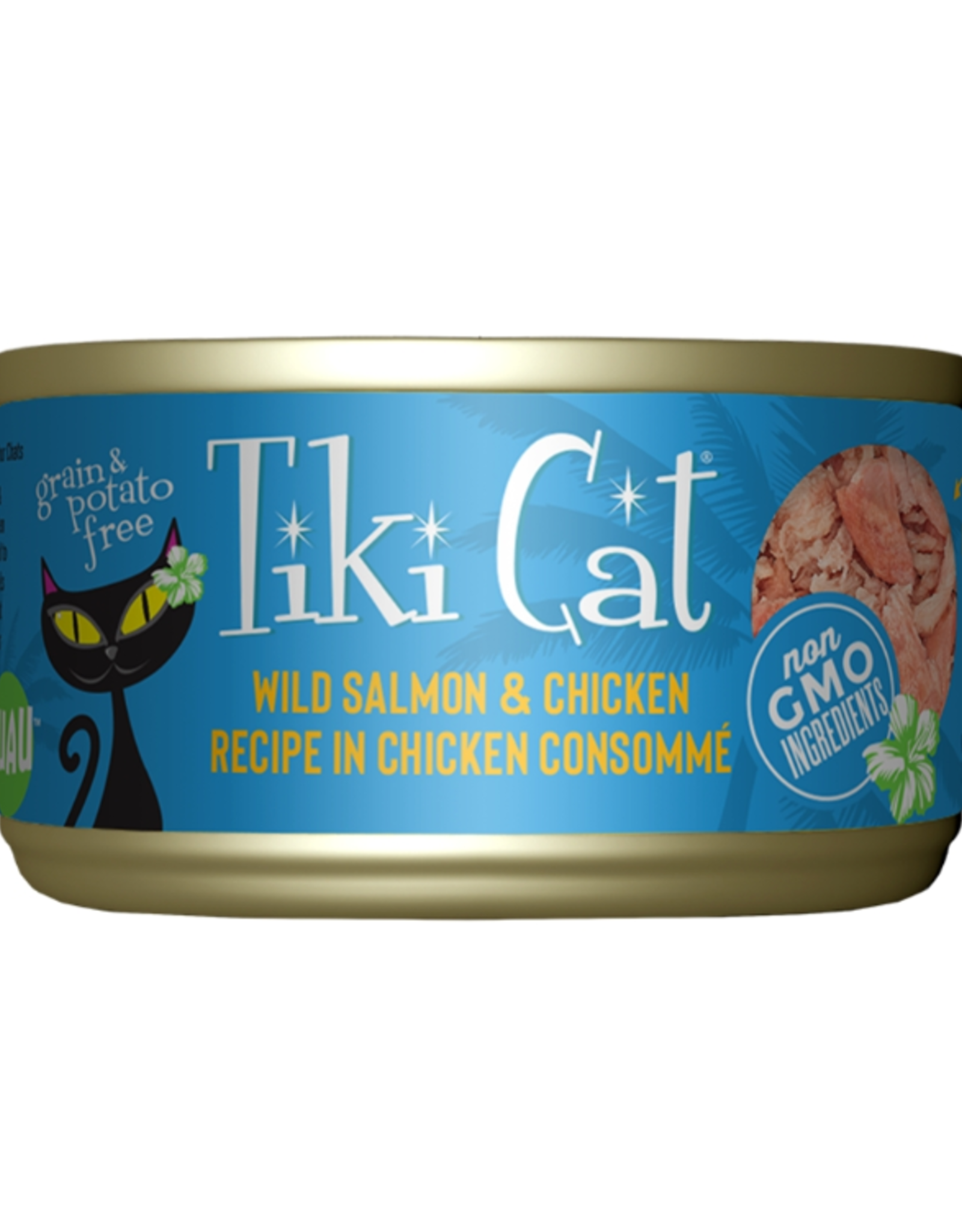 Tiki Cat Tiki Cat Napili Luau Salmon & Chicken Wet Cat Food  2.8 oz. Cans Case of 12
