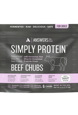 ANSWERS ANSWERS DOG SIMPLY PROTEIN FROZEN BEEF CHUBS 6LBS