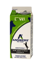 ANSWERS ANSWERS DOG FROZEN ADDITION GOAT MILK 1/2 GALLON
