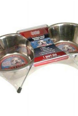 Loving Pets Loving Pets Stainless Steel Packaged Double Diner 1 pt