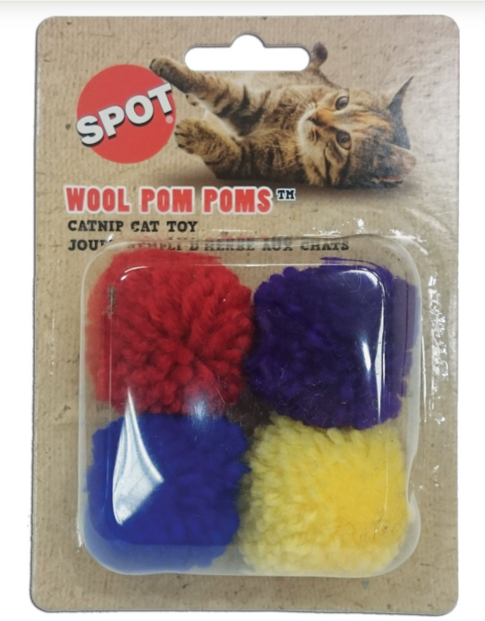 Ethical Pet Spot Colorful Catnip-Filled Wool Pom Poms