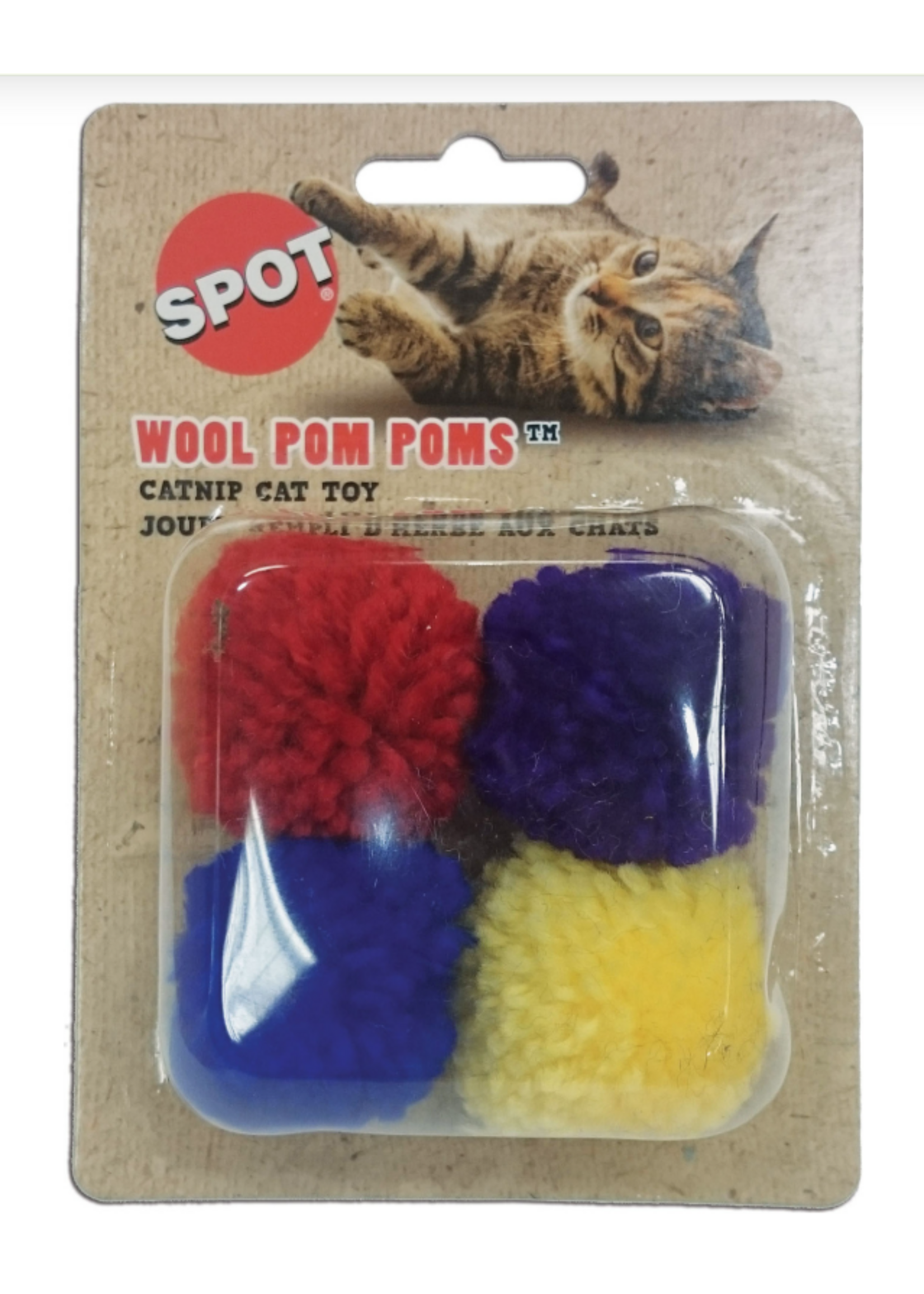 Ethical Pet Spot Colorful Catnip-Filled Wool Pom Poms