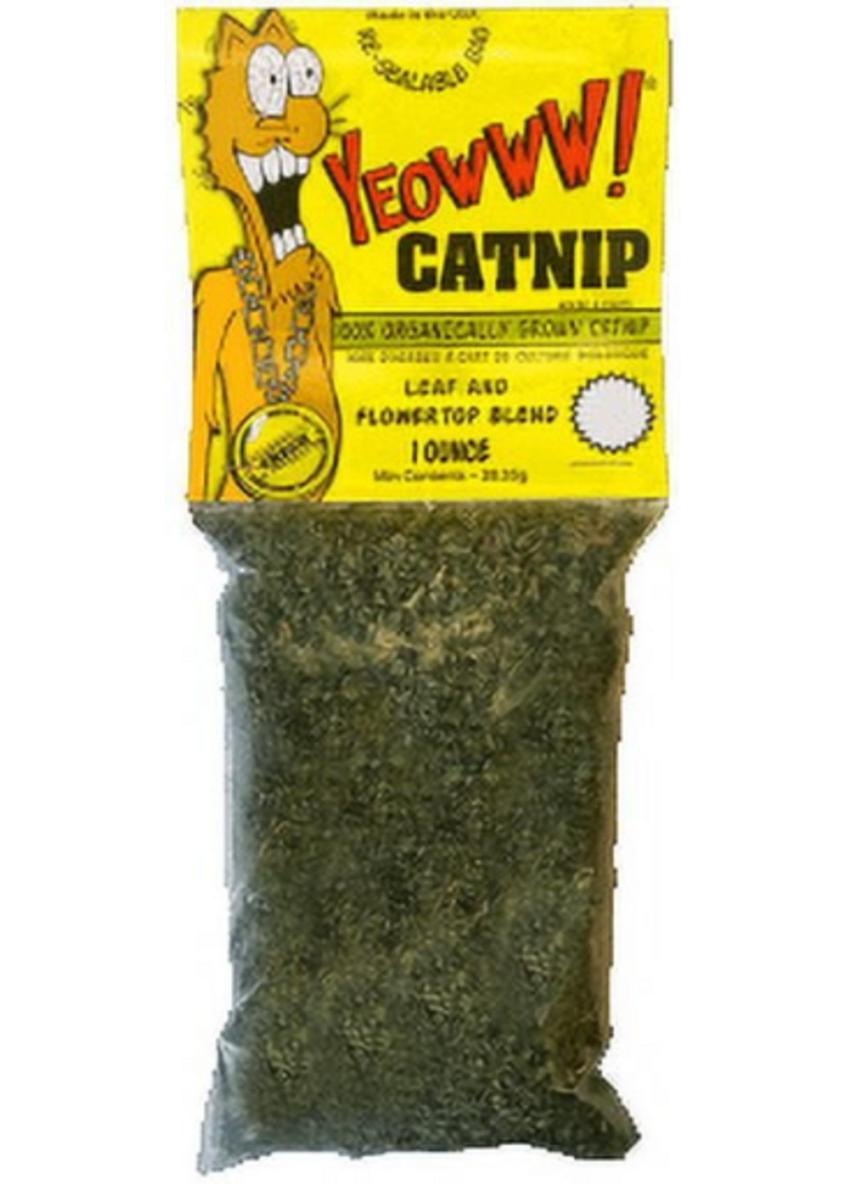 Yeowww! Yeowww! Catnip 100% Organically Grown Cat Treat 1 Oz