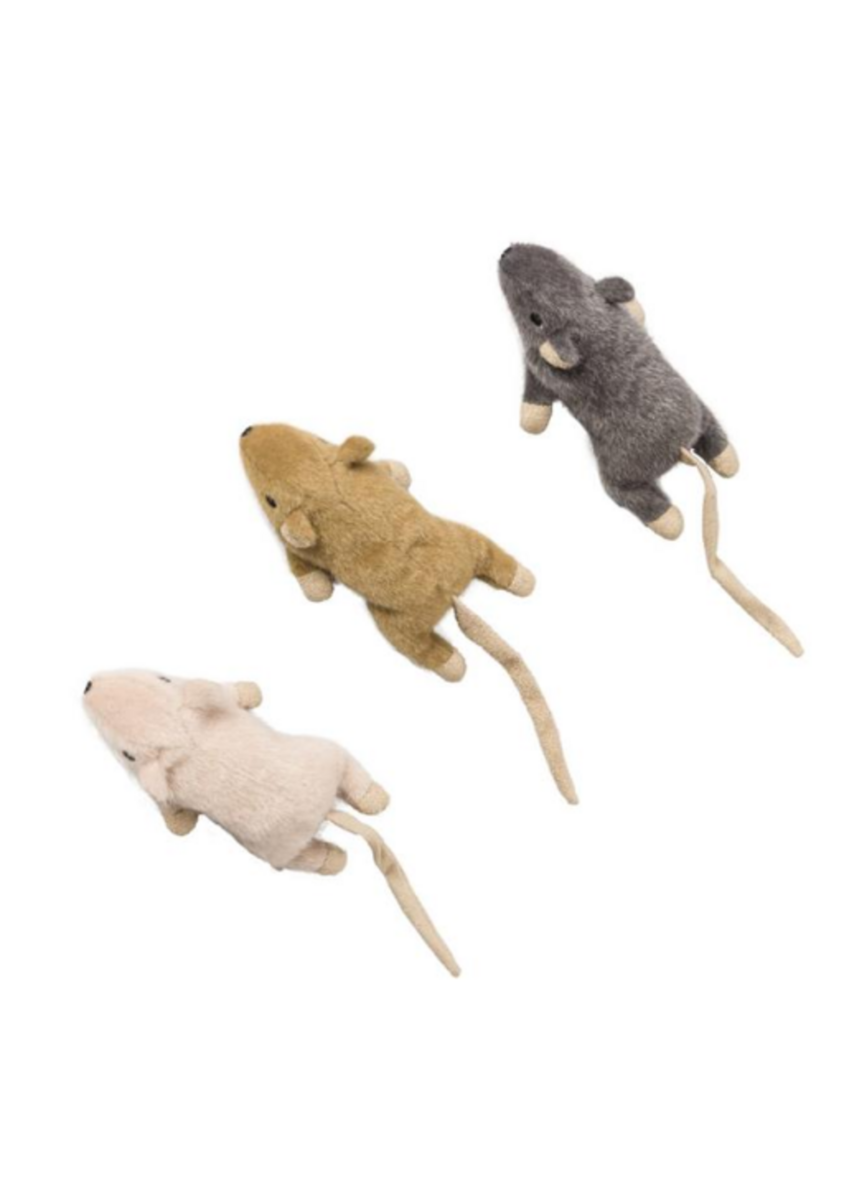 Ethical Pet Spot 5.5 in. Flat Mouse Franki Nip - Assorted