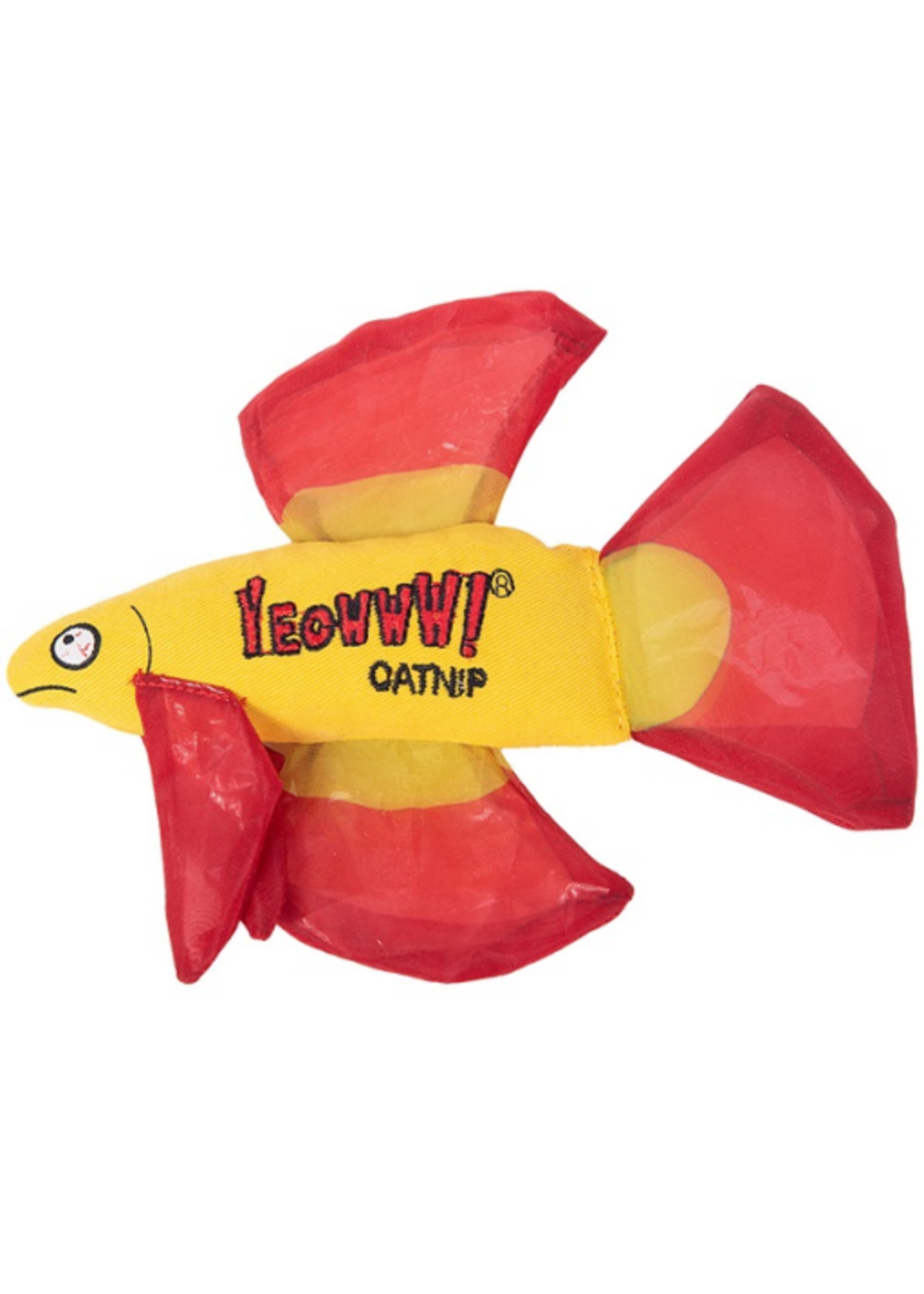Yeowww! Yeowww! C Betta Fish Toy, Red