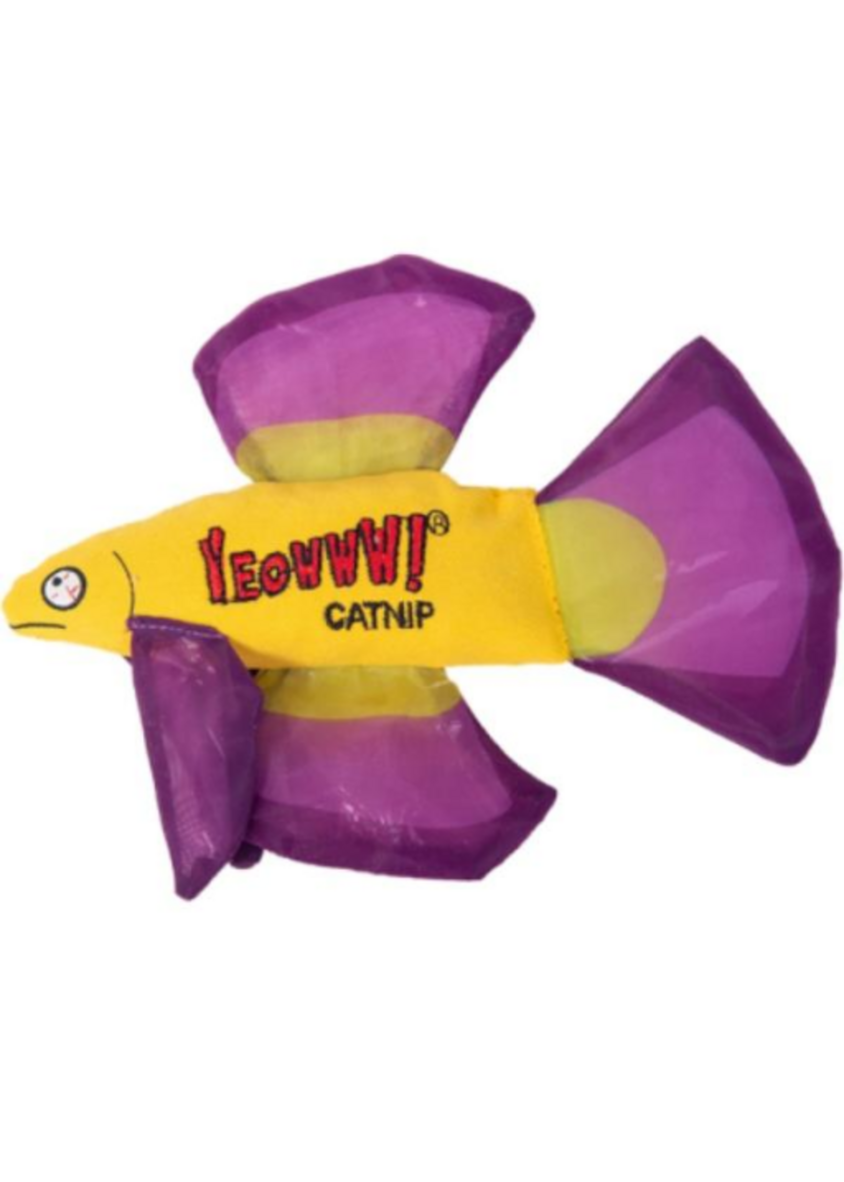 Yeowww! Yeowww! C Betta Fish Toy, Purple