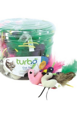 Coastal Pet Products Coastal® Turbo® Birds with Feather Tails and Lime Loop Cat Toy Assortment