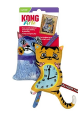 KONG KONG Artz Cats - Crackling Cat Toys with Catnip, Ribbon and Tail (Dali/Van Gogh)