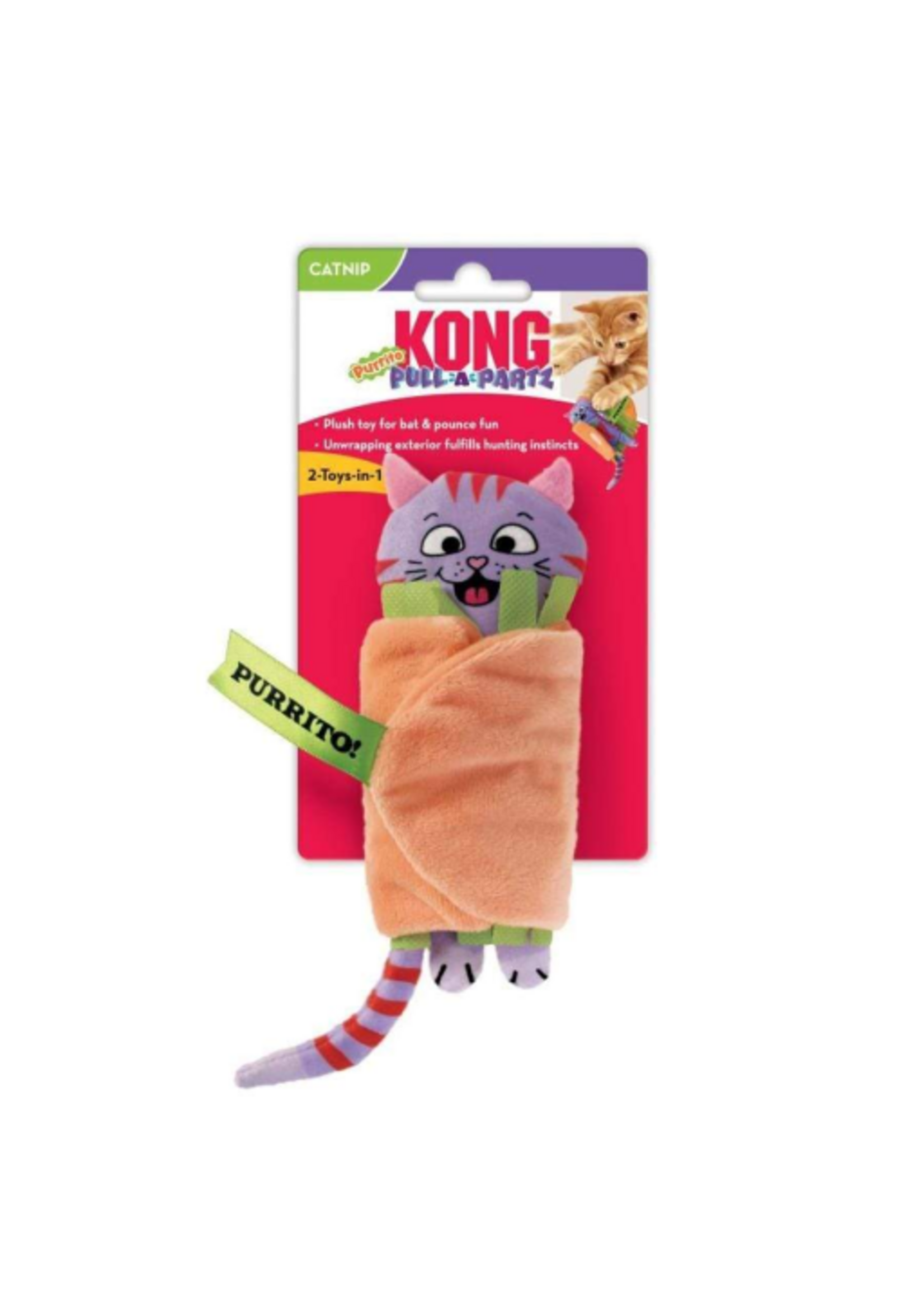 KONG KONG Pull-A-Partz Purrito Cat Toy