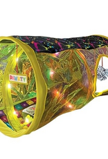 KONG KONG Play Spaces Rave Cave - Motion Activated Tunnel with Music/Lights - for Cats
