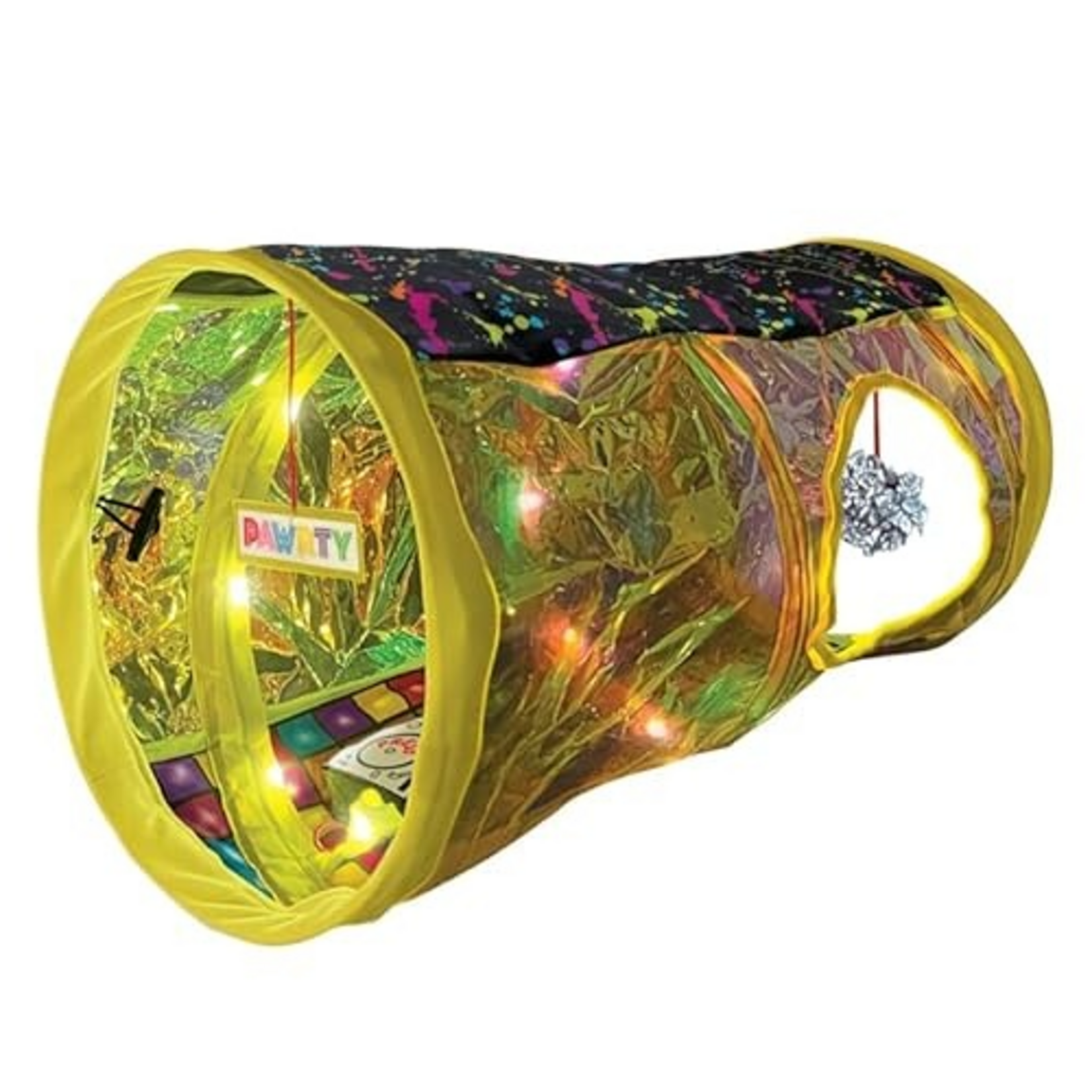 KONG KONG Play Spaces Rave Cave - Motion Activated Tunnel with Music/Lights - for Cats