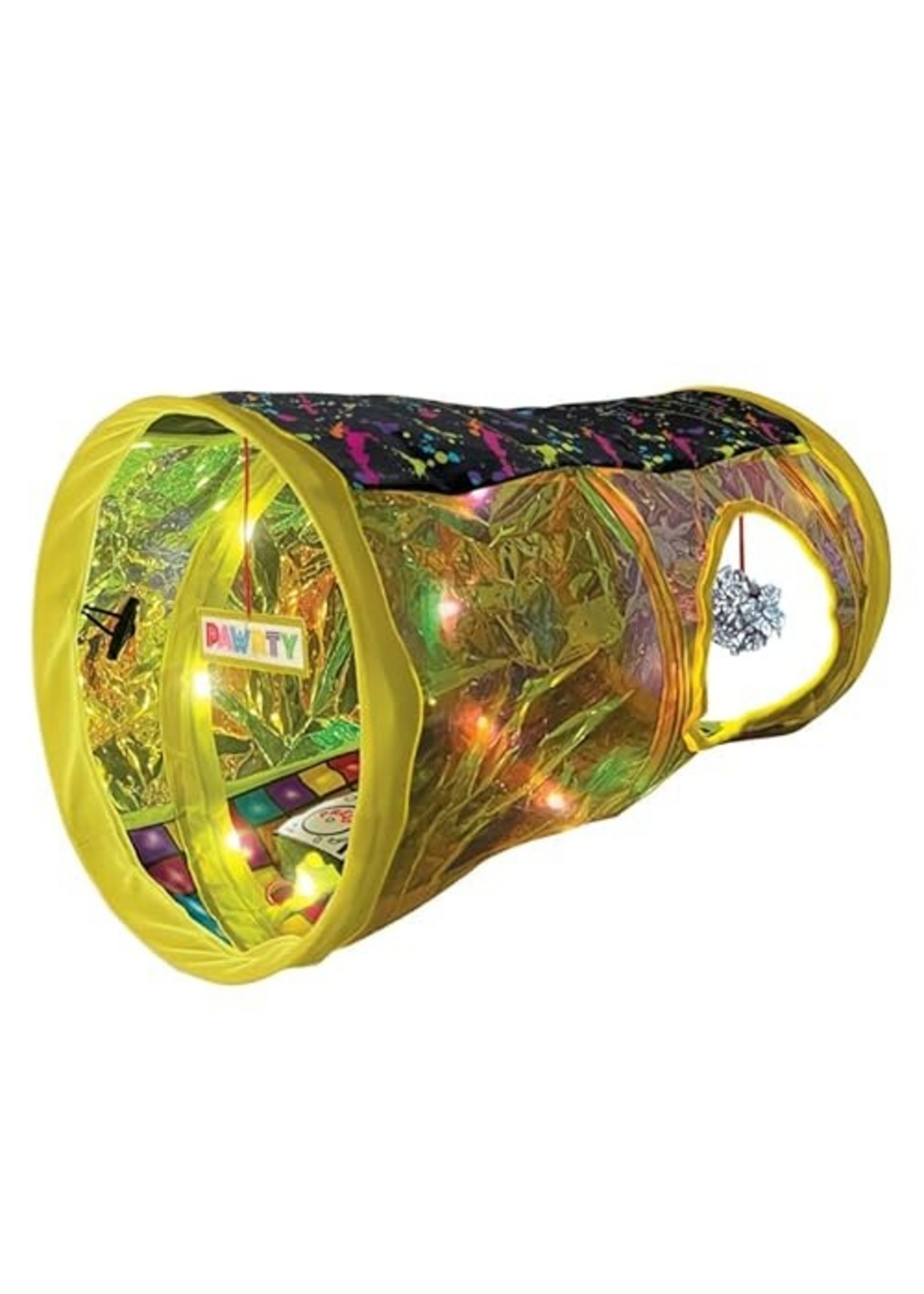 KONG KONG Play Spaces Rave Cave - Motion Activated Tunnel with Music/Lights - for Cats