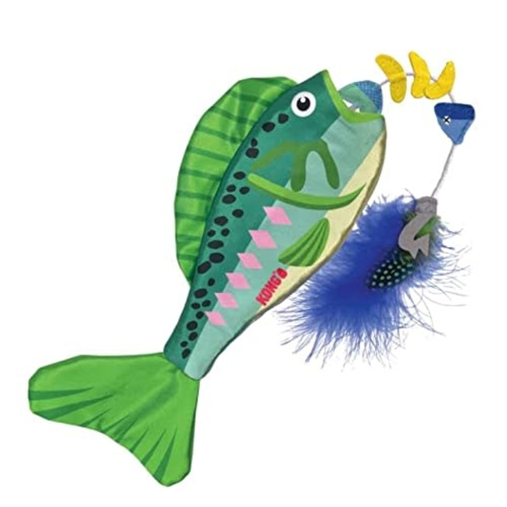 KONG KONG Wrangler Angler Fish Assorted Cat Toy
