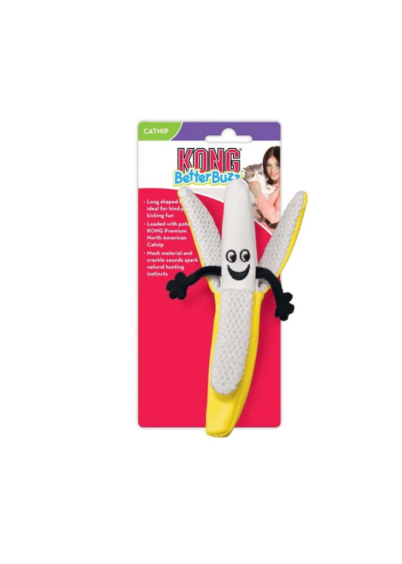 KONG KONG Better Buzz Banana Catnip Toy