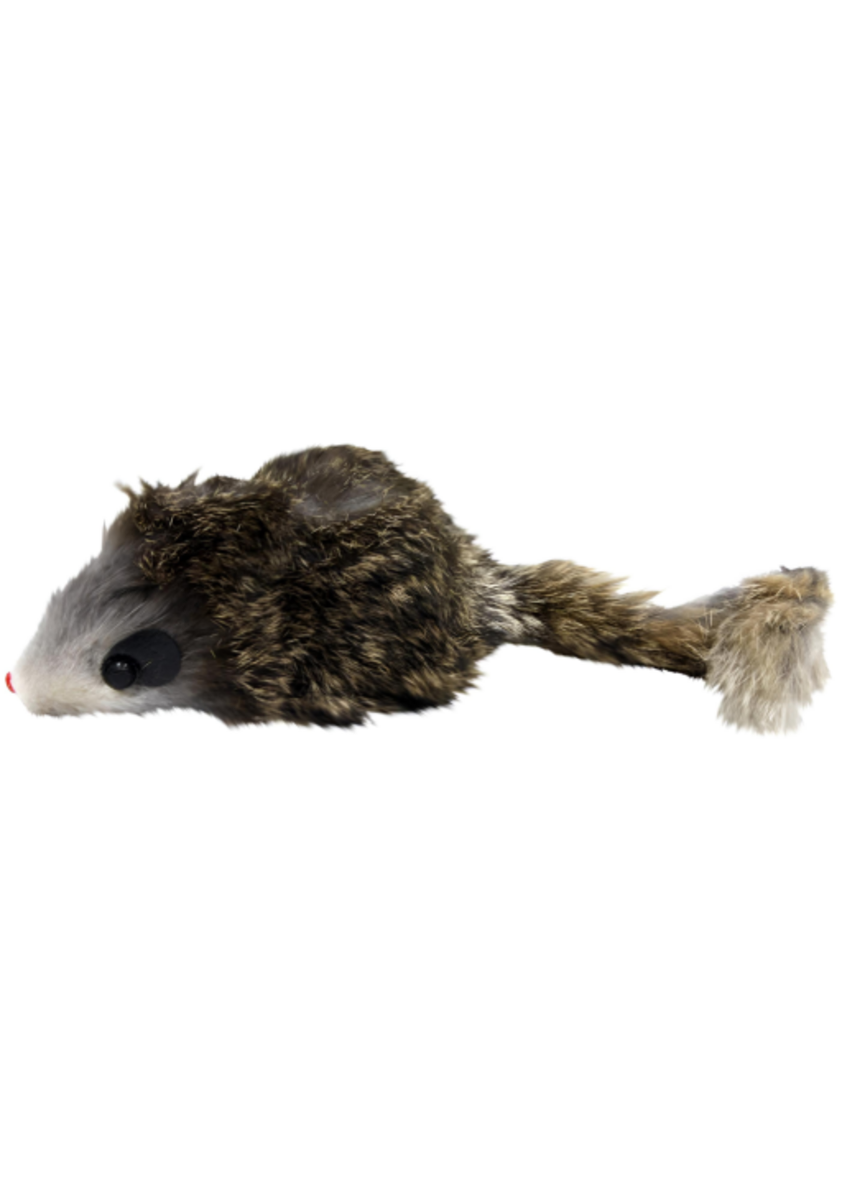 Ethical Pet Spot Shaggy Plush Giant Mouse Cat Toy with Rattle and Catnip - Assorted Colors