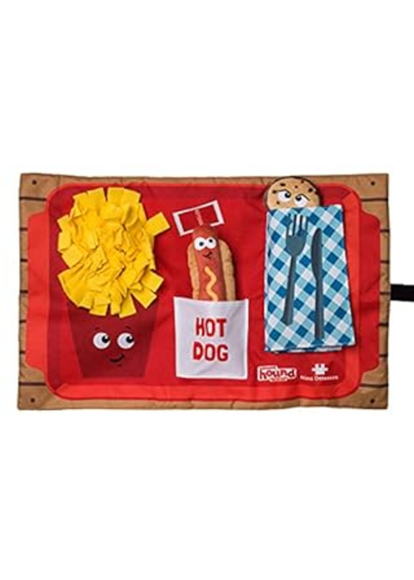 Outward Hound Nina Ottosson by Outward Hound Activity Matz Fast Food Fun Game Plush Dog Puzzle Mat (B099X9BSGC)