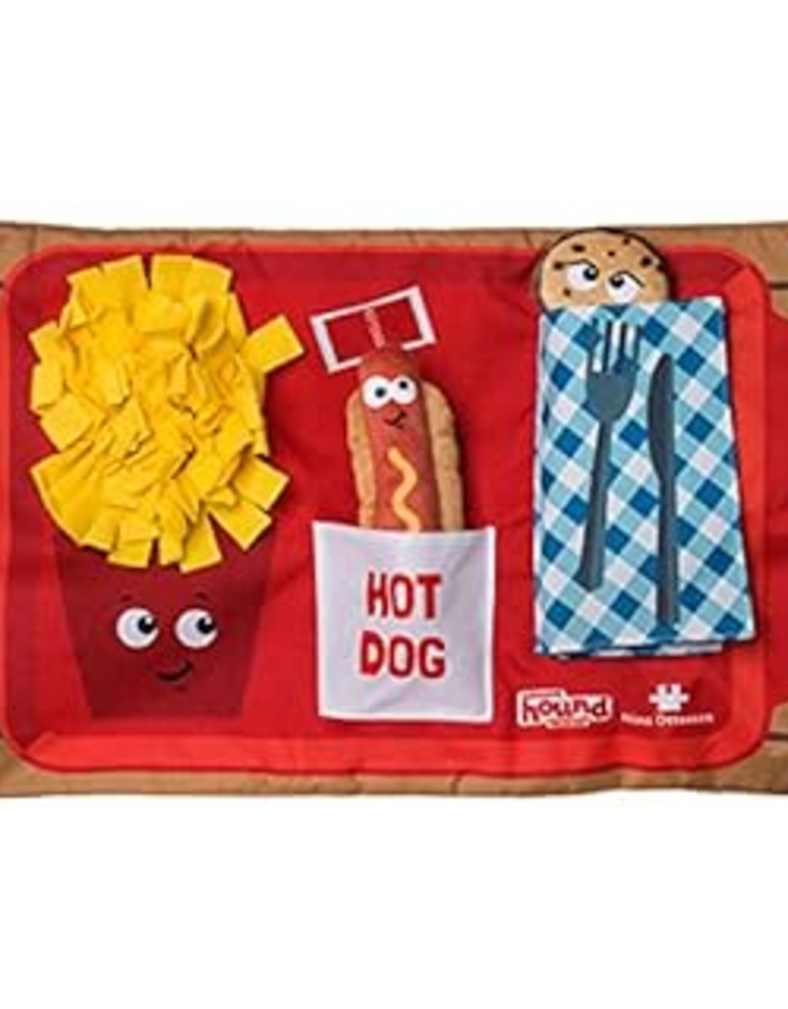 Outward Hound Nina Ottosson by Outward Hound Activity Matz Fast Food Fun Game Plush Dog Puzzle Mat (B099X9BSGC)